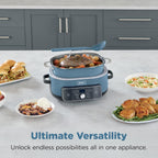 Ninja 9-in-1 multi-cooker with Blue Macaron finish
