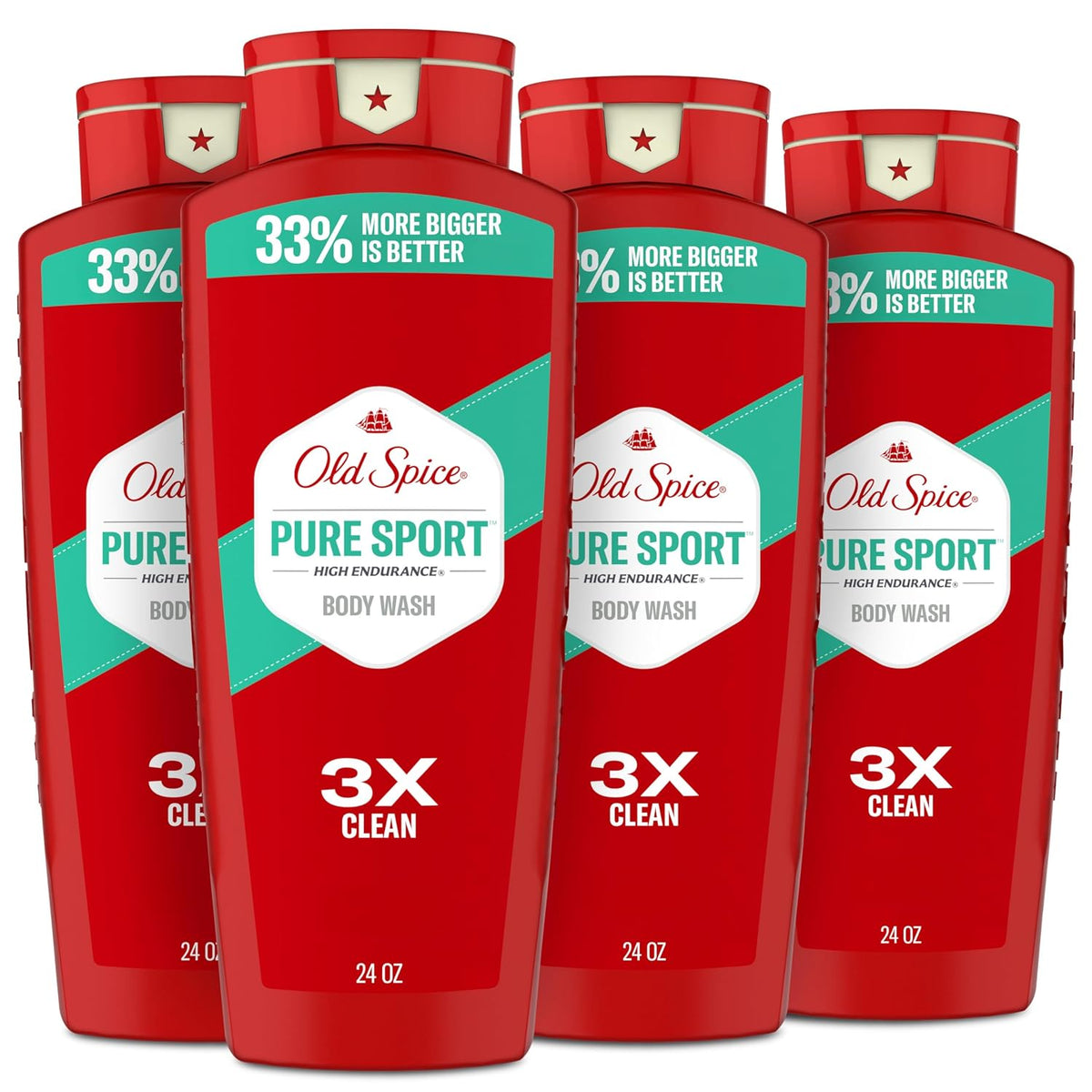 Old Spice High Endurance body wash with Pure Sport scent