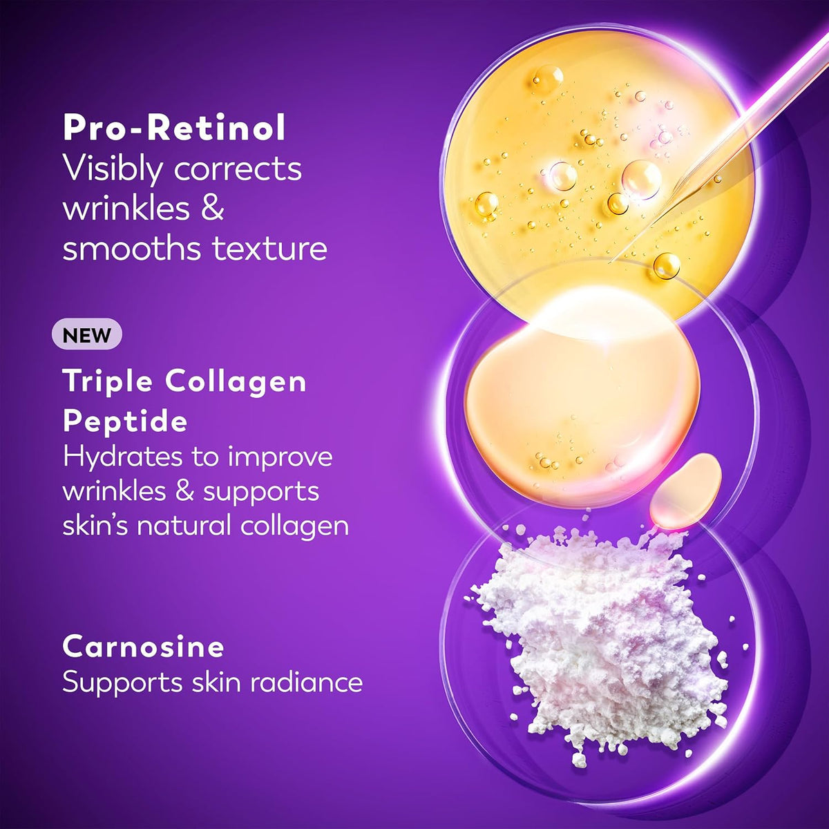 Olay retinol cream with niacinamide and peptide