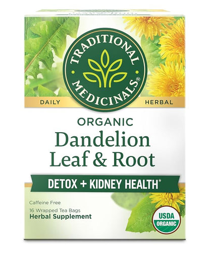 Traditional Medicinals Organic Dandelion Leaf and Root tea box