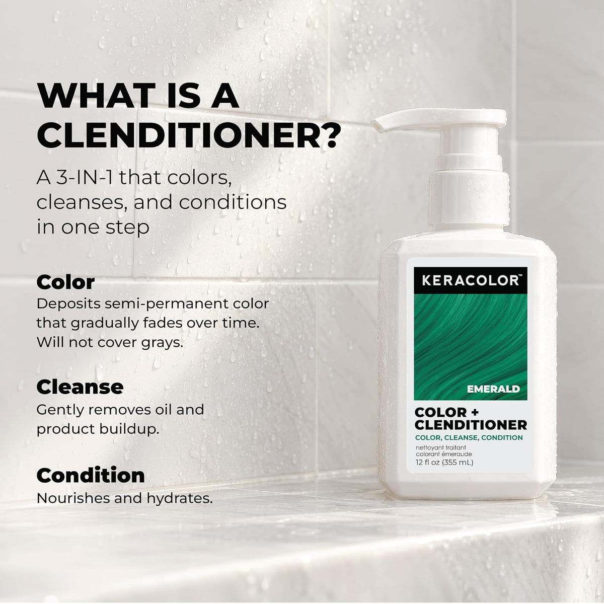 Semi-permanent Keracolor Clenditioner hair color product