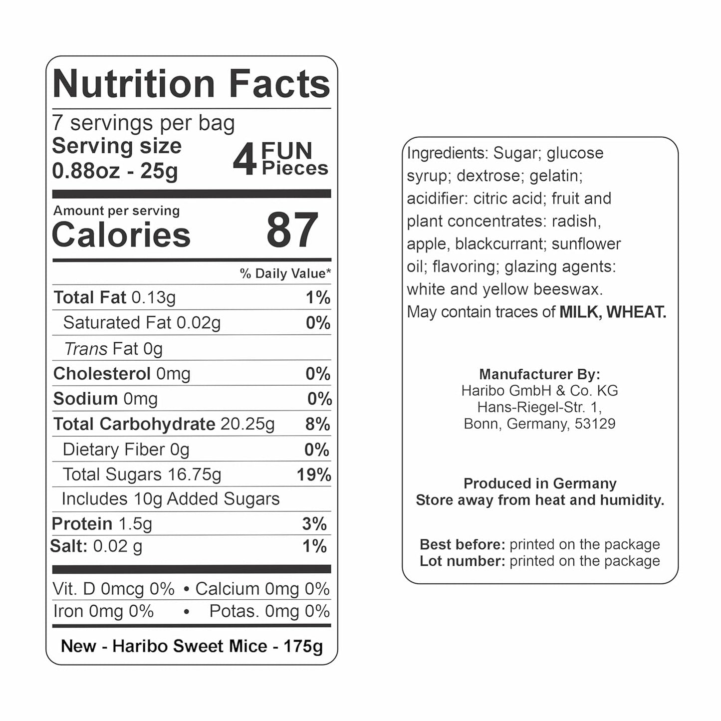 Visit the Haribo Store — Haribo Sweet Mice - 175 g