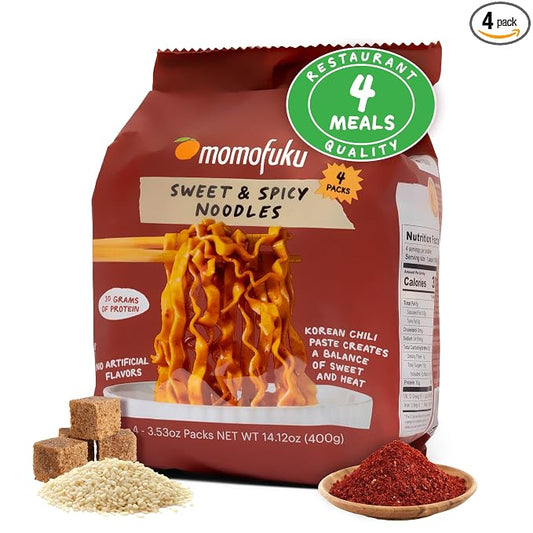 MOMOFUKU sweet and spicy ramen noodles 4 pack