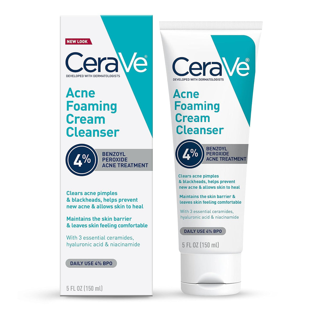 CeraVe acne face wash with 4% benzoyl peroxide