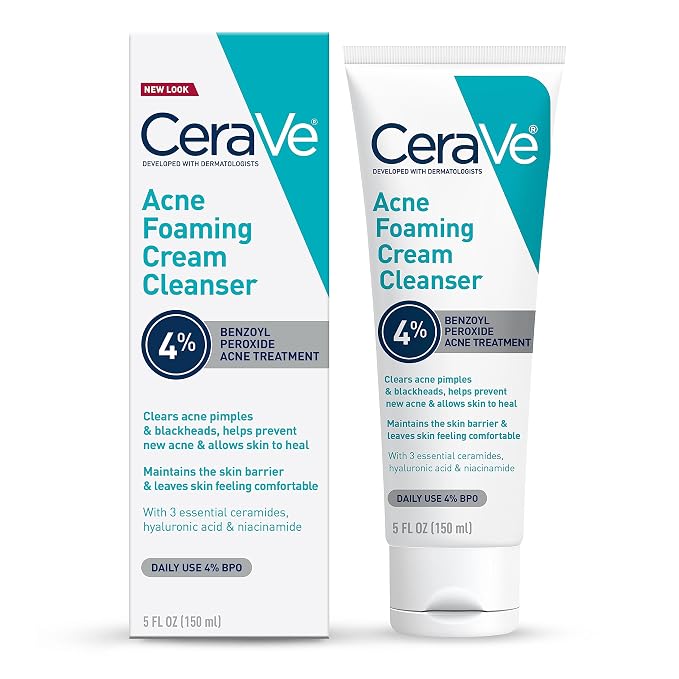 CeraVe Foaming Acne Cream Cleanser 5 oz tube