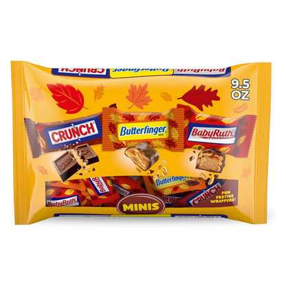 Assorted Halloween mini candy bars 9.5 oz pack