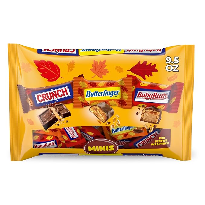 Butterfinger CRUNCH and Baby Ruth Halloween mini candy bag