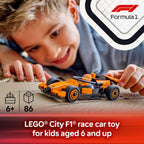 Mini Formula 1 toy car with aerodynamic design