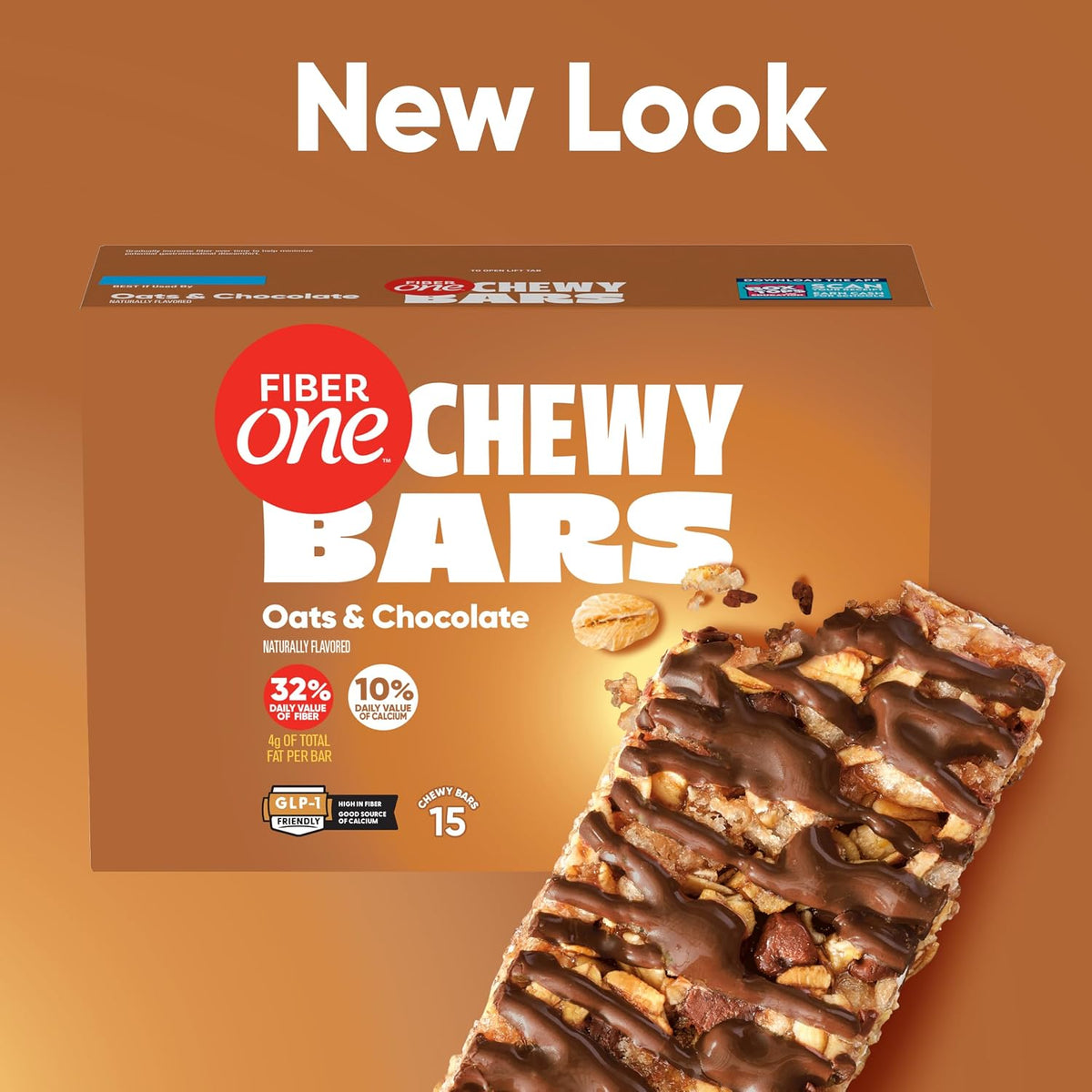 Fiber One 150 calorie chewy snack bars box