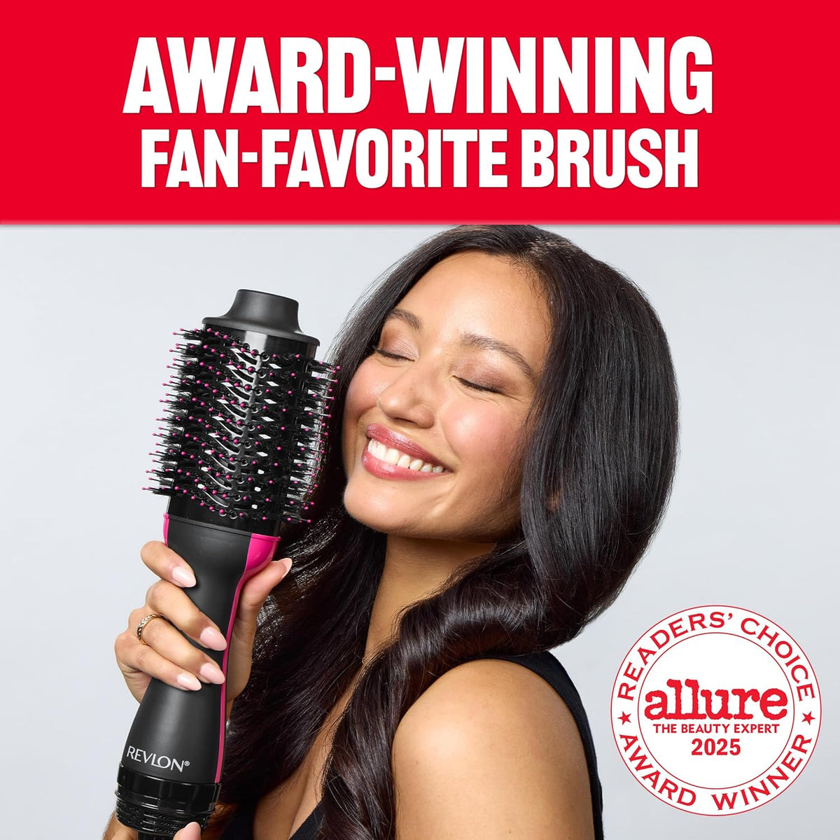 REVLON 2.8 in barrel blowout brush in black
