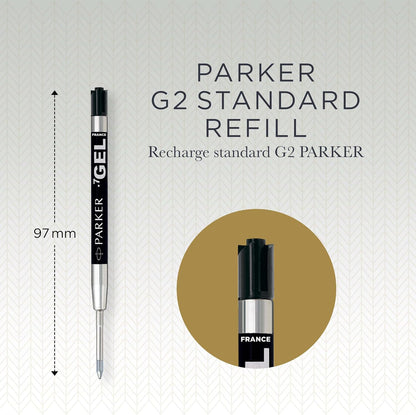 Parker black ink roller ball refill pack