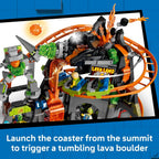 LEGO park carousel with mine cart cars