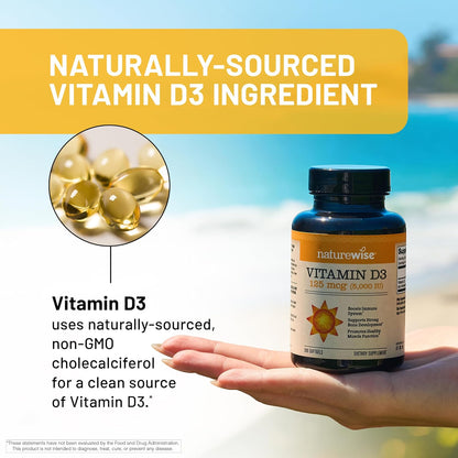 NatureWise immune support vitamin D3 softgels