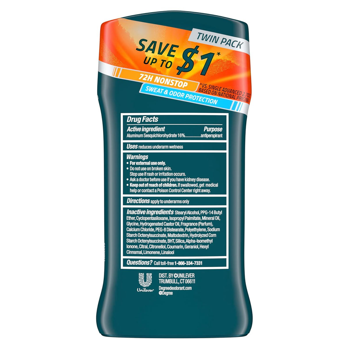 Degree Men Advanced Protection deodorant packaging