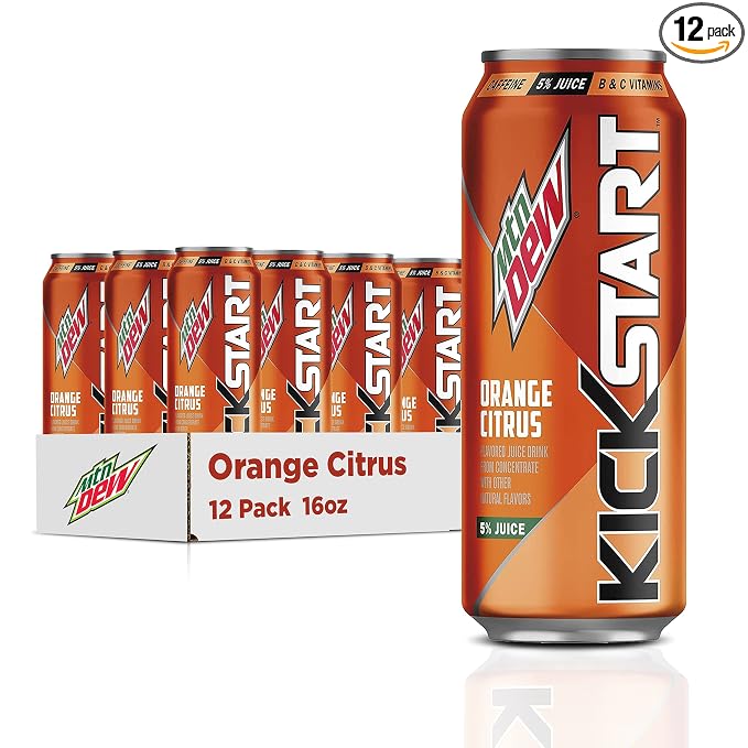 Mountain Dew Kickstart Orange Citrus 12-pack drink