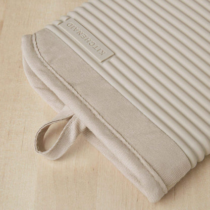 KitchenAid soft silicone oven mitts with cotton cuffs