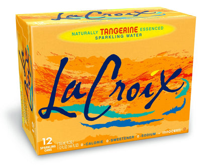 La Croix Sparkling Water Tangerine citrus flavor