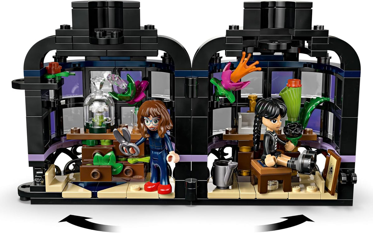 Wednesday Addams and Professor Thornhill LEGO minidolls