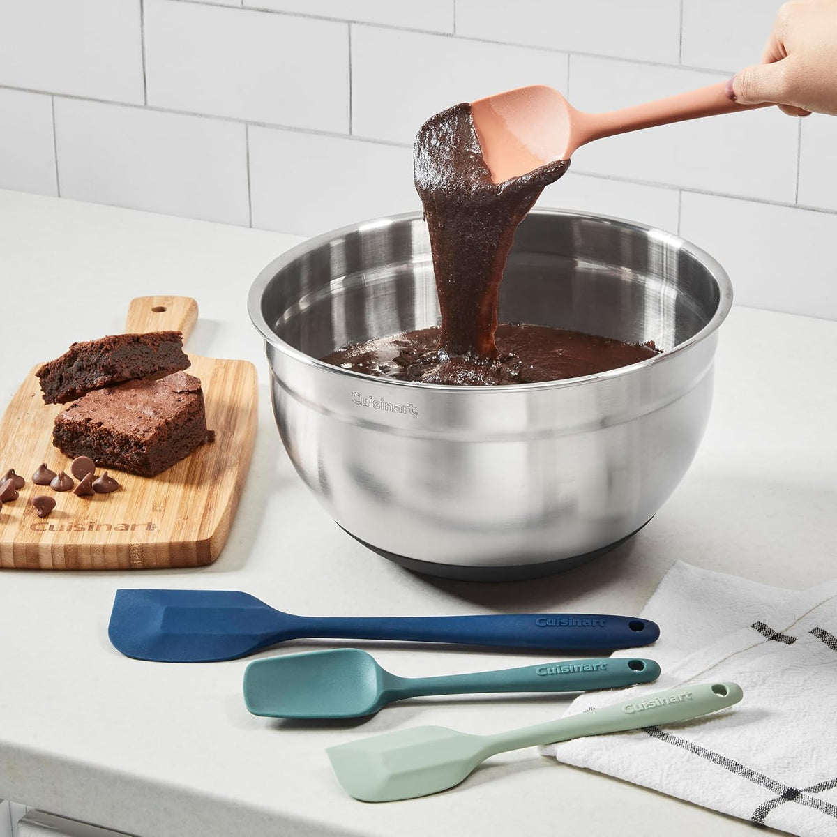 Cuisinart LFGB-grade silicone spatula set