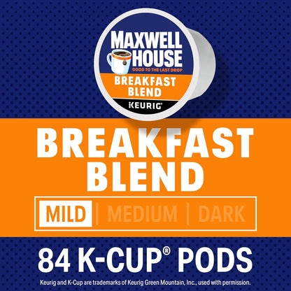 84 count box of Maxwell House K-Cup coffee pods