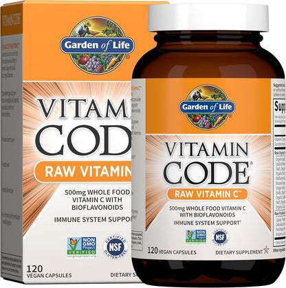 Garden of Life Raw Vitamin C 120 capsules supplement
