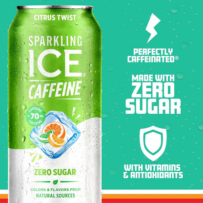Citrus Twist sparkling water with vitamins and antioxidants