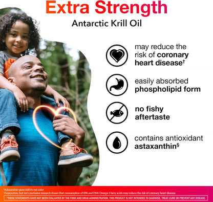 MegaRed 90 count EPA DHA krill oil supplement