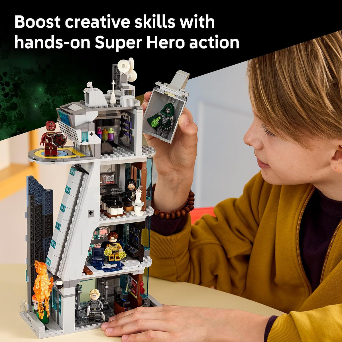 954-piece LEGO Marvel building set for ages 12 and up