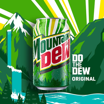 Mountain Dew original soft drink mini cans