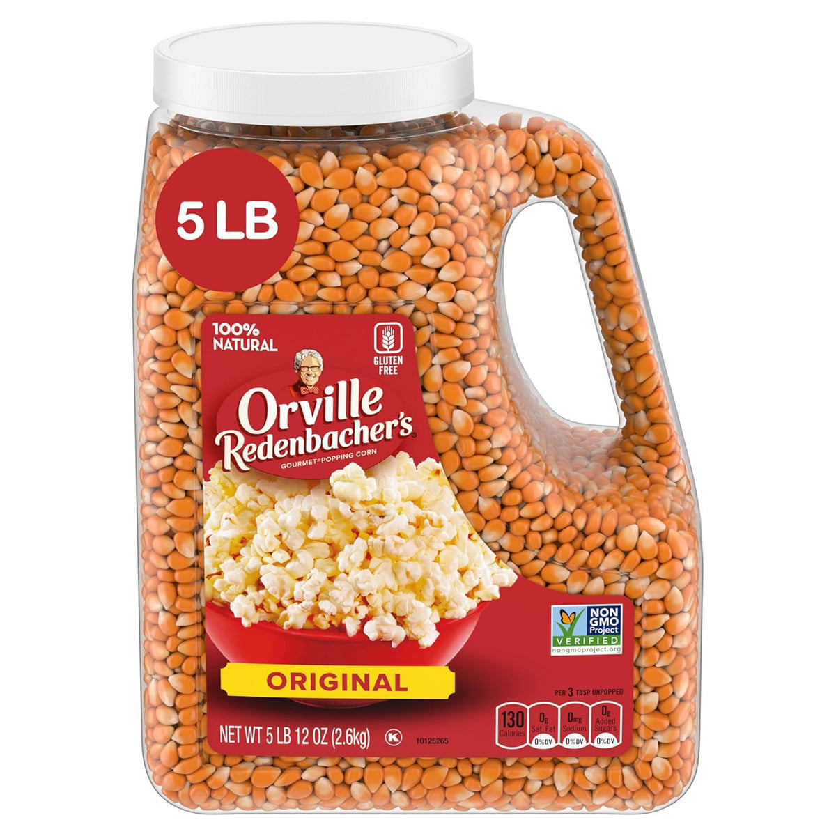 Whole grain yellow popcorn kernels for movie night