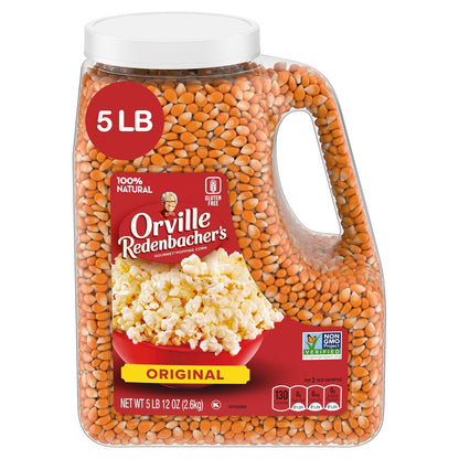 Whole grain yellow popcorn kernels for movie night