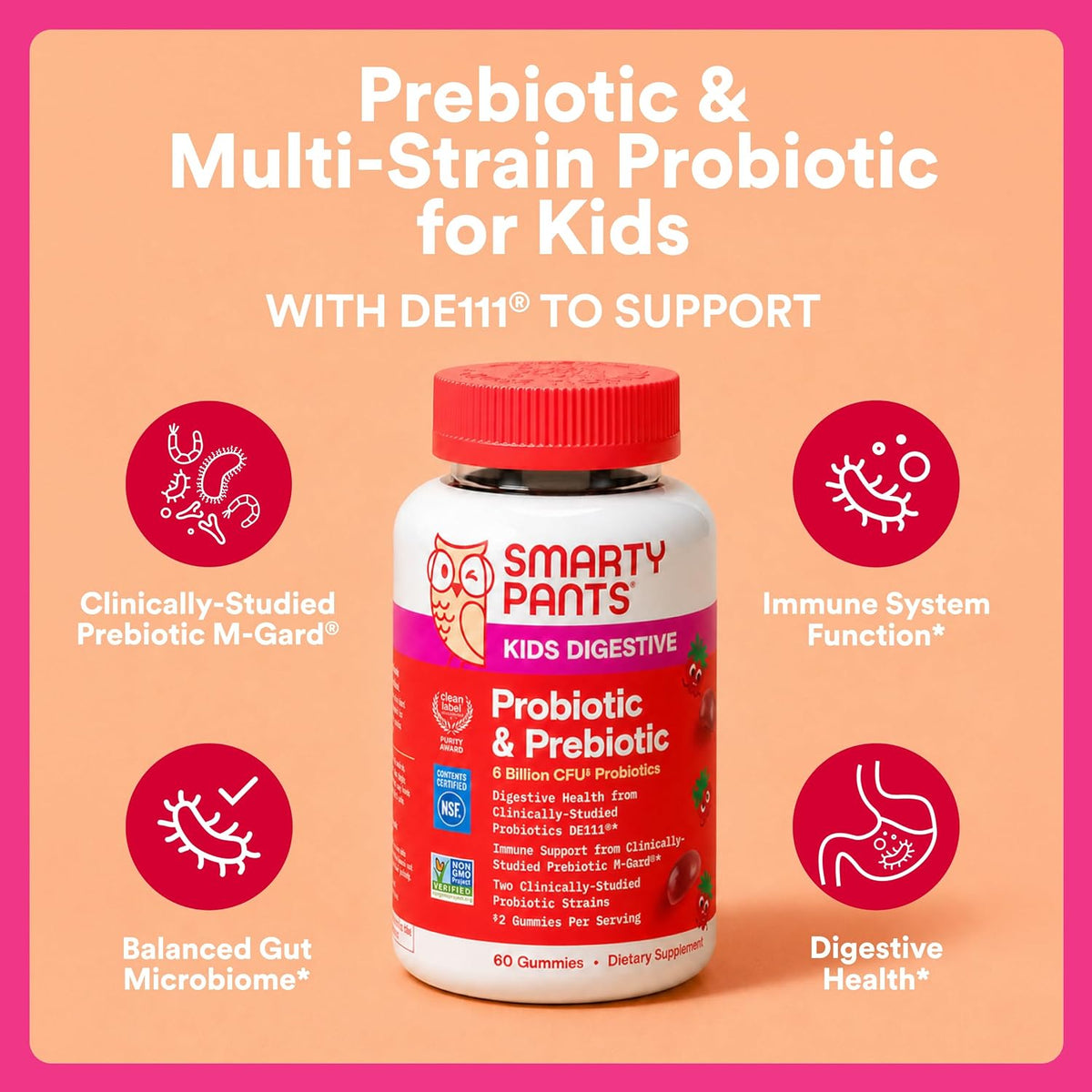 SmartyPants prebiotic and probiotic gummies for children