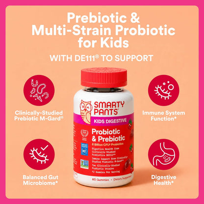 SmartyPants prebiotic and probiotic gummies for children