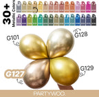PartyWoo gold balloons for celebrations and centerpieces