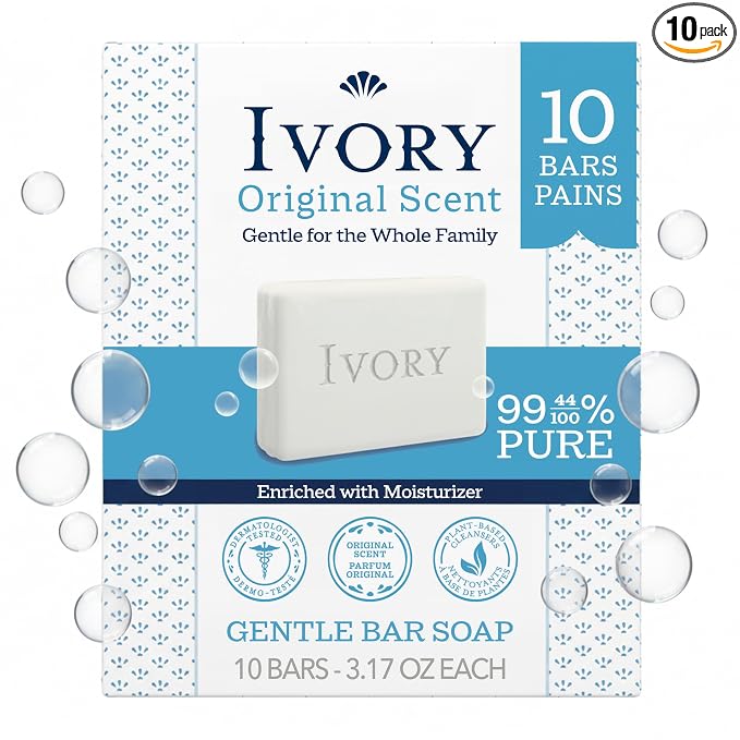 Ivory original scent bar soap 10 count pack