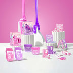 Purple clear Kuromi slime with shimmer details