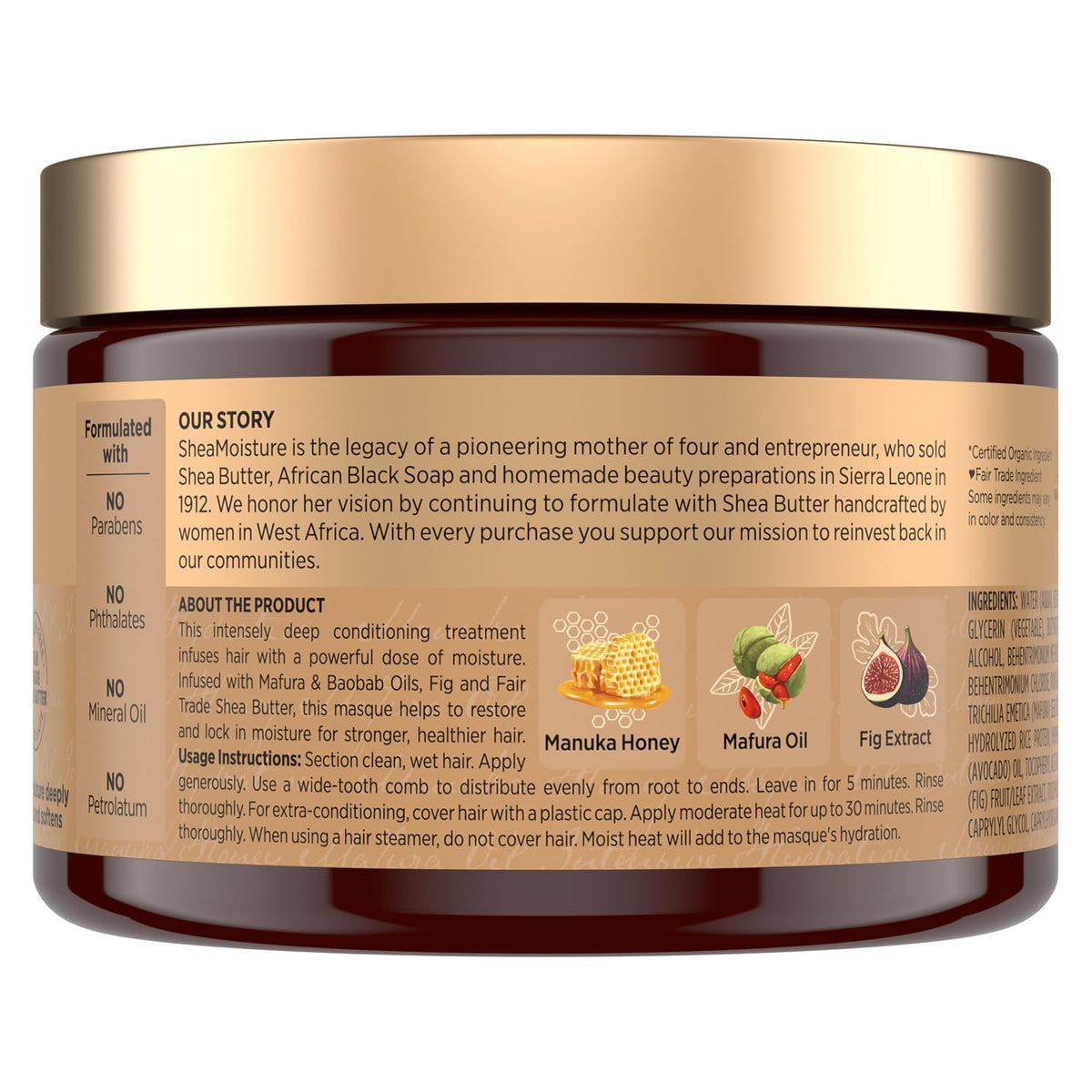 Deep conditioning treatment for dry damaged hair