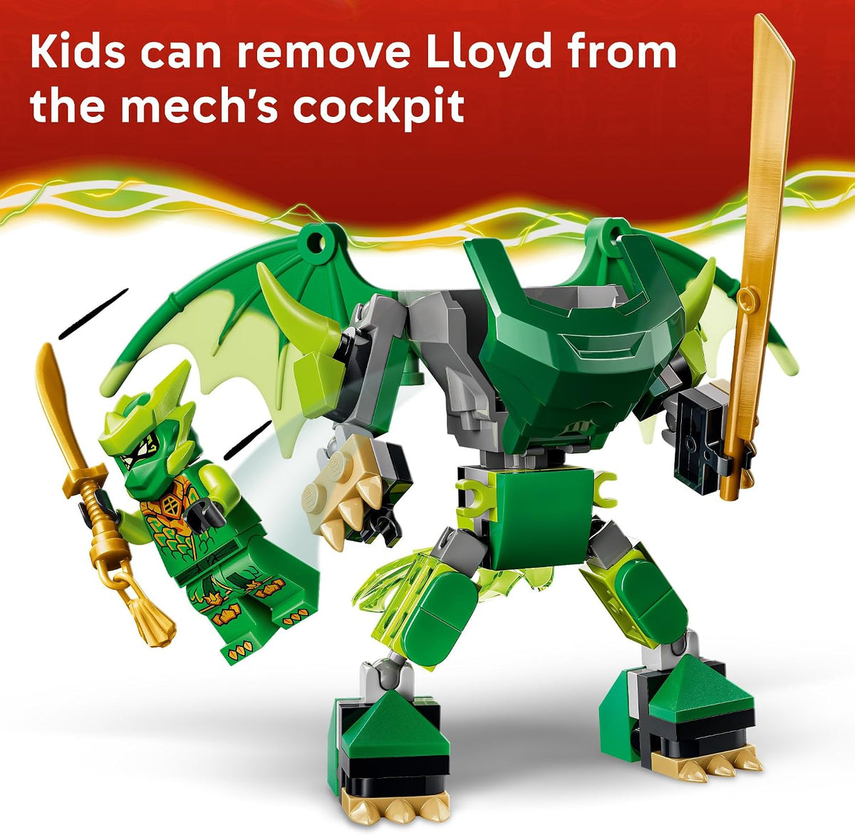 LEGO NINJAGO 81 piece battle playset for kids
