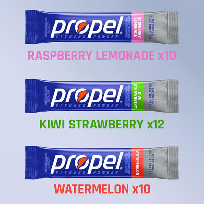 Propel electrolyte powder hydration mix box
