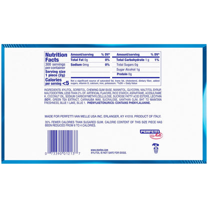 Sugar-free fresh mint gum bulk pack by MENTOS