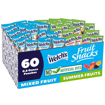 Welch's fruit snacks assortment with 0.8 oz packs