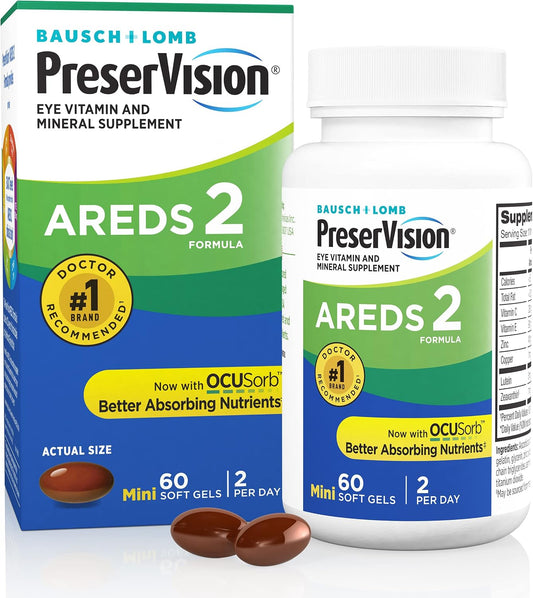 PreserVision lutein and zeaxanthin supplement packaging