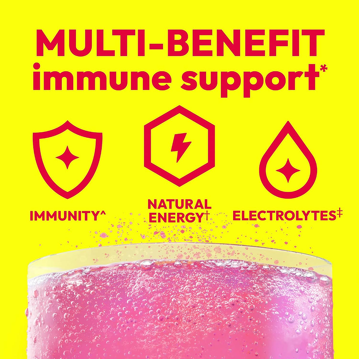 Emergen-C vitamin C fizzy drink mix supplement box