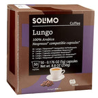 Amazon Brand Solimo lungo coffee capsules, 50 count
