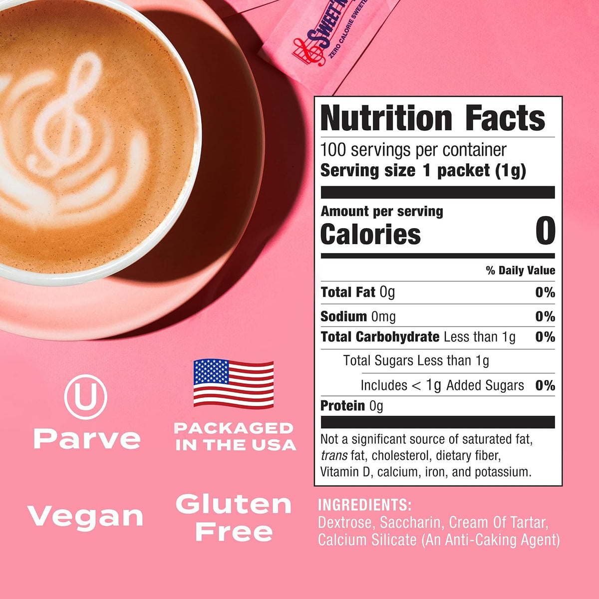 Zero calorie sugar substitute packets by Sweet'N Low