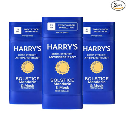 Harry's Solstice extra-strength antiperspirant deodorant 3-pack
