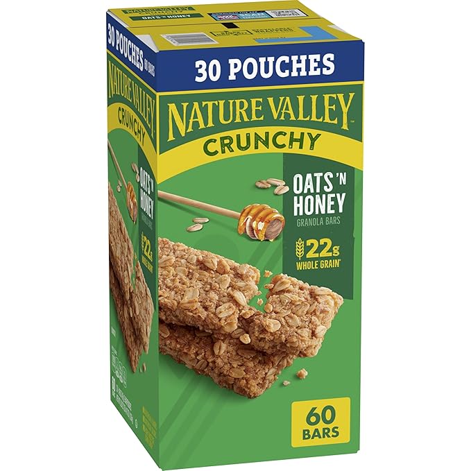 Nature Valley Crunchy Oats N Honey Granola Bars box
