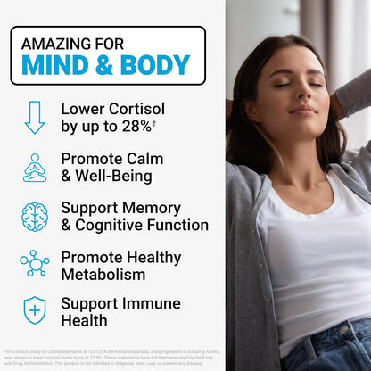Force Factor Amazing Ashwa wellness supplement packaging