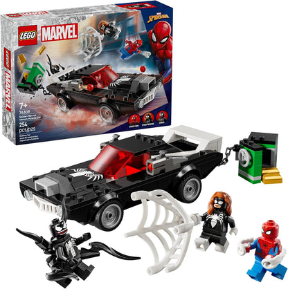 LEGO Spider-Man Venom and Spider-Woman minifigures