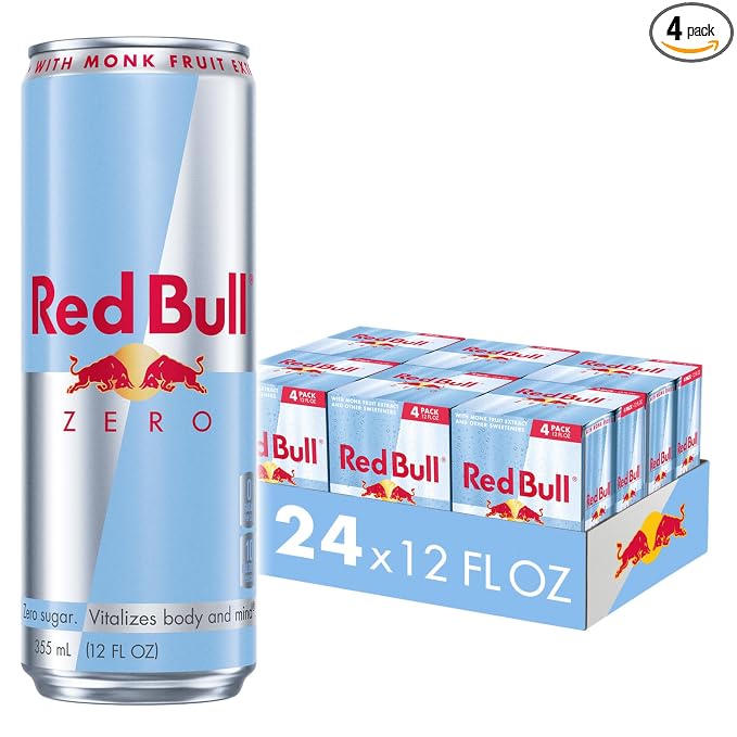 Red Bull Zero Energy Drink in an aluminum can